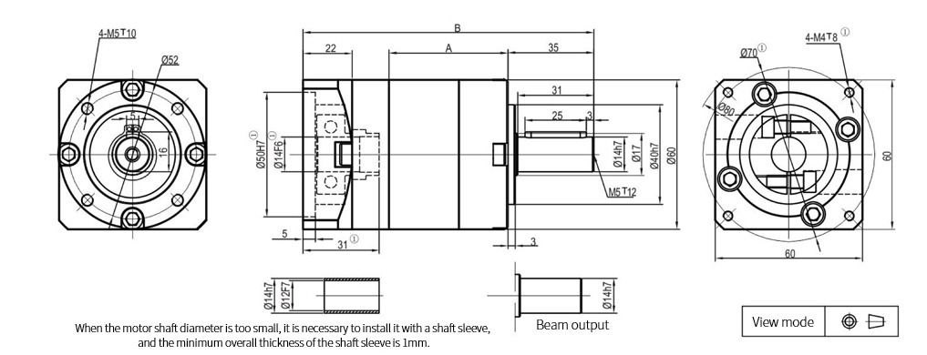 PLE60 planetary gearbox